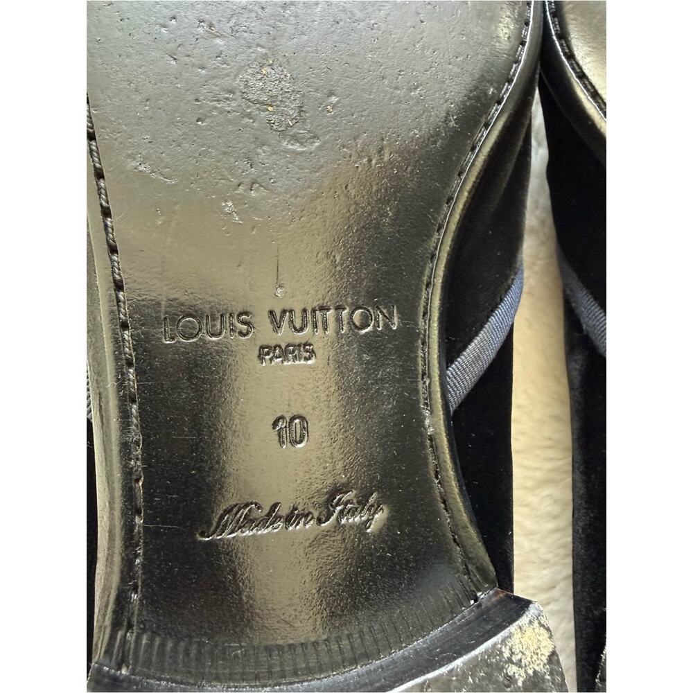 Louis Vuitton LV Monogram velvet loafers size 10 US Authentic - Picture 11 of 11